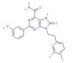 2D structure of the orthosteric ligand