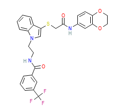 2D structure of the orthosteric ligand