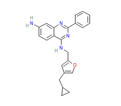 2D structure of the allostericligand
