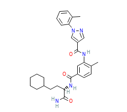 2D structure of the orthosteric ligand