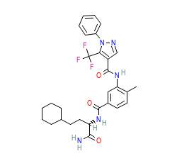 2D structure of the orthosteric ligand