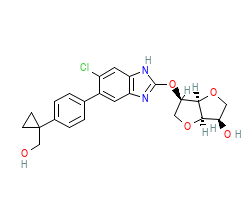 2D structure of the allostericligand