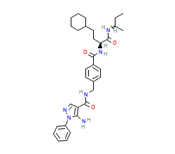 2D structure of the orthosteric ligand