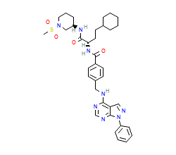 2D structure of the orthosteric ligand